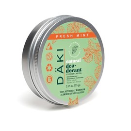 Dki Natural - Desodorante en Crema para Mujer y Hombre (Pack de 3) Proteccin Suave sin Aluminio - Aroma Fresh Mint, Envase Reutilizable de Aluminio,  