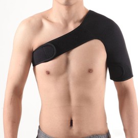 【TOUFEIYUAN】肩サポーター サポート ソフト素材 肩 通気性 調整可能 けが防止 マジックテープ式 ショルダーサポーター 様々なスポーツ用， 男性用 女性用 日常生活 スポーツ 装着簡単 洗濯可能。 (左肩)