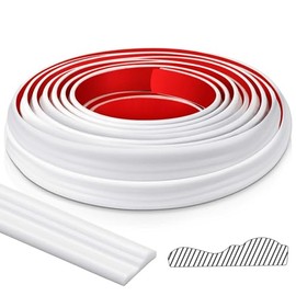 19.7ft Peel and Stick Molding Chair Rail Panel Flexible Wall Molding Trim Self Adhesive Panel Moulding for DIY Home Wall Decor Protection Cabinet Border Frame(1.57 Inch,Stylish,White)