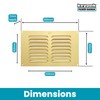Map Metal Air Vent Cover, Suitable for Venting Gas Appliances