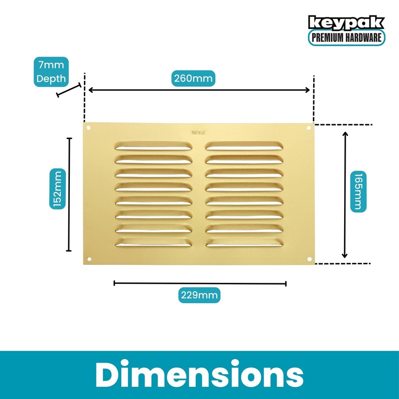 Map Metal Air Vent Cover, Suitable for Venting Gas Appliances