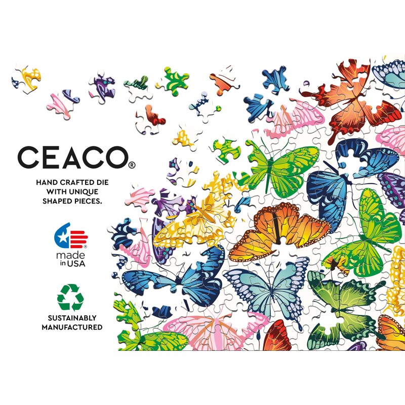Ceaco - Summer Butterflies - 300 Oversized Piece Jigsaw Puzzle