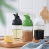 Nicunom 3 Pack Salad Dressing Shaker Container, 7 Oz Salad