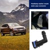 ECSiNG 2PCS Car Headlight Washer Connector Joint Elbow 1J0955665E Compatible