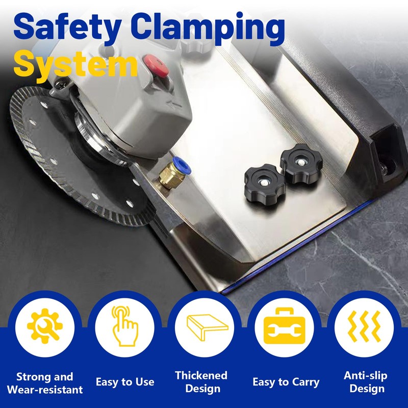 Roucerlin Stainless Steel Angle Grinder Stand for Tile 45° Chamfer