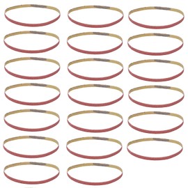 Pack of 20 Sanding Belts 330 x 10 mm, 80 Grits Sanding Belt Set Sandpaper Belt Sanding Strips Replacement Tool for Sanders (80#)