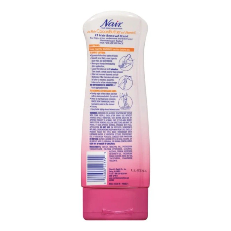 Nair Loción Removedora De Pelo Manteca De Cacao Y Vitamina