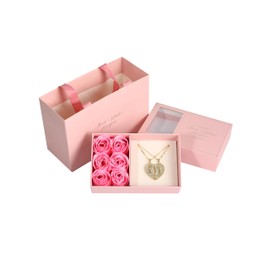 Mytys Te Amo Necklace Love of Virgen Mary Necklace Couples Heart Necklace Gift for Valentine's Day (Gold + Gift Package 2)