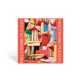 Piecework - Bookworm 500 Piece Puzzle for adults - Soft touch pieces