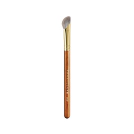 Desert Oak Series Pro Nose Sculptor - Arctic Fluff Hybrid Bristles for Nasal Contouring, Wide Angled Nose Brush, Bubinga Handle (CM 197)
