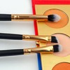 10-Piece White Makeup Brush Set with Pouch Makeup Tools