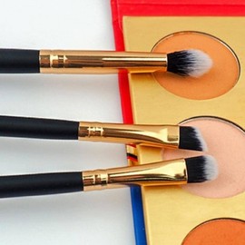 10-Piece White Makeup Brush Set with Pouch Makeup Tools