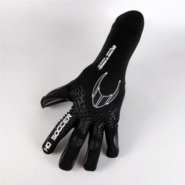 HO Soccer Premier Knit Tech Club Blackout Goalkeeper Gloves, Unisex, Adult, Black, Size 8.5