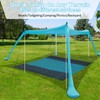 BRONOM Beach Canopy Beach Tent 11X11 FT Beach Shade Canopy