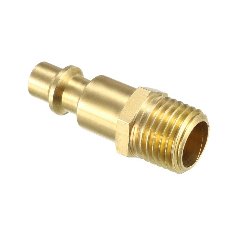 sourcing map High-Flow Plug, Brass Quick Coupler Plug Air Hose