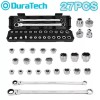 DURATECH 27PCS Extra Long Flex Head Ratcheting Wrench Set Double