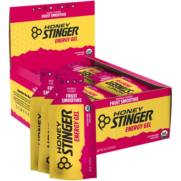 Honey Stinger Organic Energy Gel - Fruit Smoothie, Box of 24