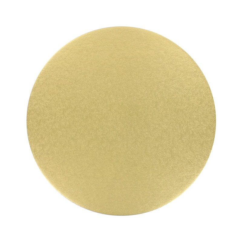 Culpitt 10" Double Thickness Cake Card, Pale Gold Boards, Cut