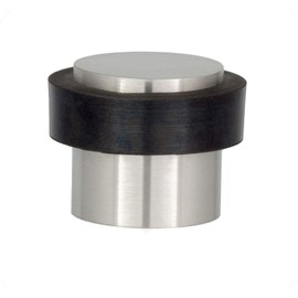 EVI Herrajes 040157AM Doorstop, Black Rubber, Floor Mounted, Silent