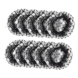 SAFIGLE 10pcs Bun Hair Nets for Dancers Breathable Black Mesh Hair Cover Elastic Hairnets for Neat and Tidy Dance Styles Reusable Accessories for Ballet and Performance