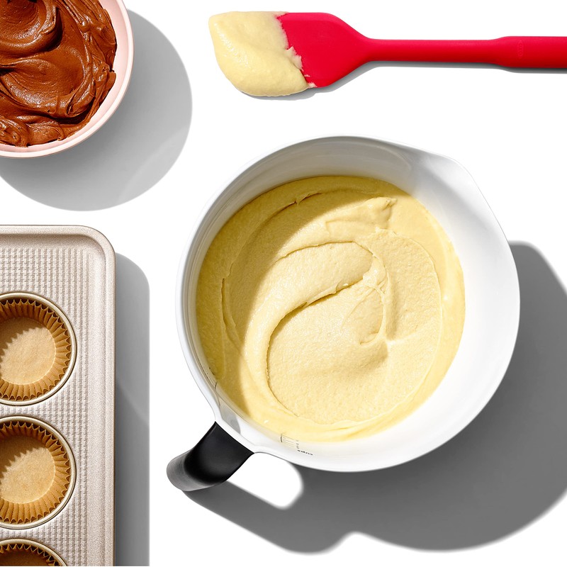 OXO Good Grips 2QT Plastic Batter Mixing Bowl, White