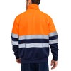 WORK IDEA High Visibility Safety Reflective Sweatshirt for Men ASIN