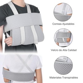 QEWDAEQ Cabestrillo inmovilizador de hombro adulto Ajustable, Brazo Izquierdo y Derecho para Hombres y Mujeres, para Aliviar el Dolor Del Manguito Rotado