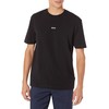 BOSS Men's Center Logo Regular Fit T Shirt, Basic Black,