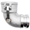 SAFBY Aluminum Type DA Camlock Fitting, 90° Elbow, 3" Female