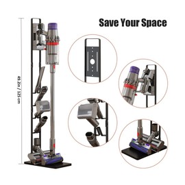 Foho Vacuum Stand, Storage Bracket Stand Holder, Stable Vacuum Stand Compatible with Dyson V15 V11 V10 V8 V7 V6 Handheld Cordless Vacuum Cleaners & Accessories & Attachments
