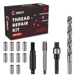 gomjet M11X1.25 Metric Thread Repair Kit, with M11X1.25X28.2MM Stainless Steel Insert Qty 10