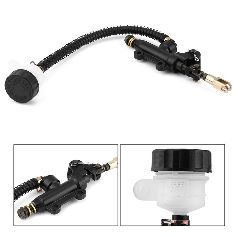 Keenso Rear Brake Master Cylinder, Motorcycle Rear Brake Hydraulic Master