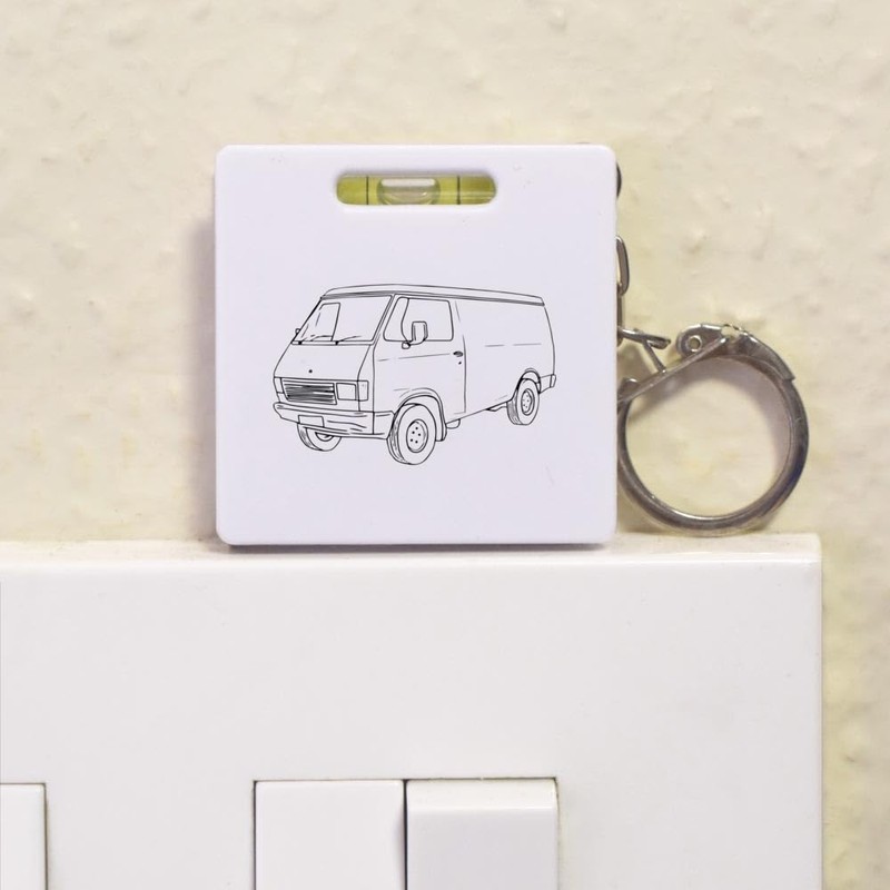 Azeeda 'Mini Van' Keyring Tape Measure/Spirit Level Tool (KM00038162)