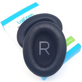 Lambskin QC45 Earpads Cushions Replacement Ear Pads for Bose QC 45 QuietComfort Sheepskin Leather Handpicked-Quality (QC45 Black)