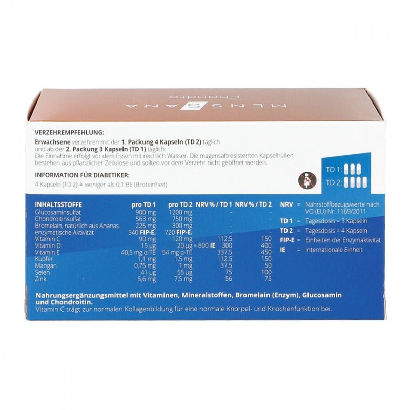 Chondro Menssana Enteric Juice-Resistant Capsules Pack of 90