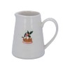 Gisela Graham Ceramic Christmas Jug with Plum Pudding