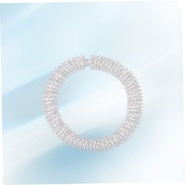 Gatuida Metal Massage Rings Silver Bracelet Fidget Wristband for Women Men Acupressure Relief