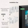 4 Pairs Flush Mount Bracket,Interlocking Furniture Connector,Stainless Steel Heavy Duty