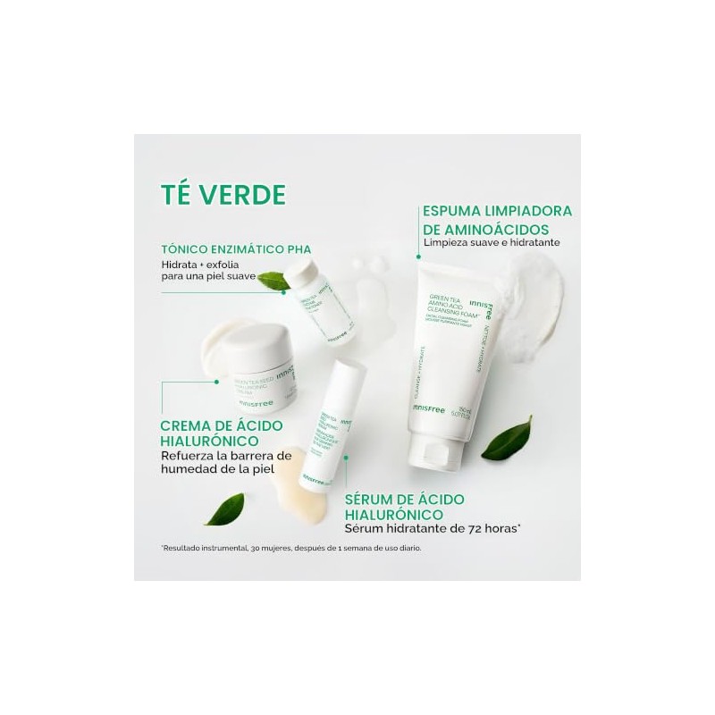 innisfree Hydration Heroes Green Tea Skincare Routine Set: Hydrate &