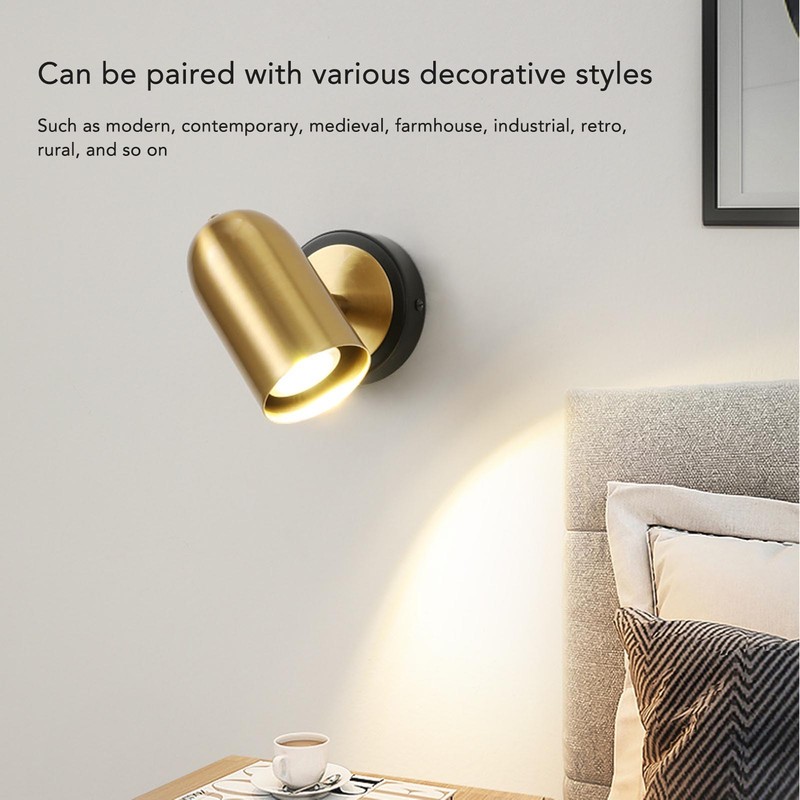 Plug in Wall Lamp Modern Minimalist Nordic Luxury Bedside Wall