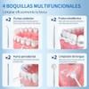 Irrigador Bucal, Irrigador Dental Portátil con 8 Boquillas y 380ML