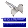 Boxonly Woodworking Hole Opener Drill Bit 70mm Forstner Drill Bits