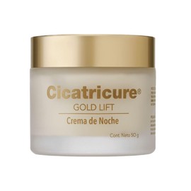 Cicatricure GOLD LIFT, Crema de Noche, reduce arrugas gravitacionales, mejora la elasticidad y producción de colágeno, con calcio, silicio y péptidos con oro, tarro 50 g