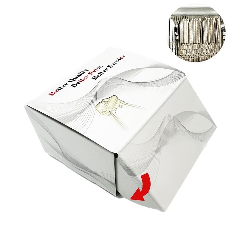 50pcs Sliver Key Blanks, KW1 Key Blank