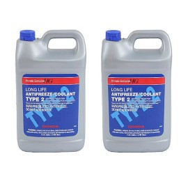 Genuine Set of 2 Gallons Engine Coolant Antifreeze Type 2 Blue Genuine for Honda