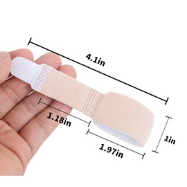 3Pcs Hammer Toe Straightener,Broken Toe Wraps Splint Bandages,Toe Straighteners Reusable,Hammer Toe Splint,Toe Cushioned Bandages for Correcting Hammer Toe,Overlapping Toes,Crooked Toes,Toe Protector