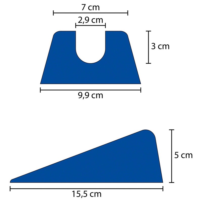 Mobilisation Wedge Small Physiotherapy Back Support Positioning Wedge, 15.5 x
