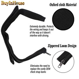 1 Pair Door Limiting Strap for Jeep Wrangler 2007-2020 Hinge Cloth Tape with Wire Protecting Harness Adjustable Replacement Car Wiring Protector