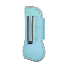 HORZE Adepto Open Front Tendon Boots | Durable Shell with Neoprene Lining - Canal Blue - Cob