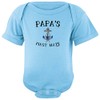 Nautical Baby Shower Bodysuit Papa's First Mate Nautical Sailing Bodysuit